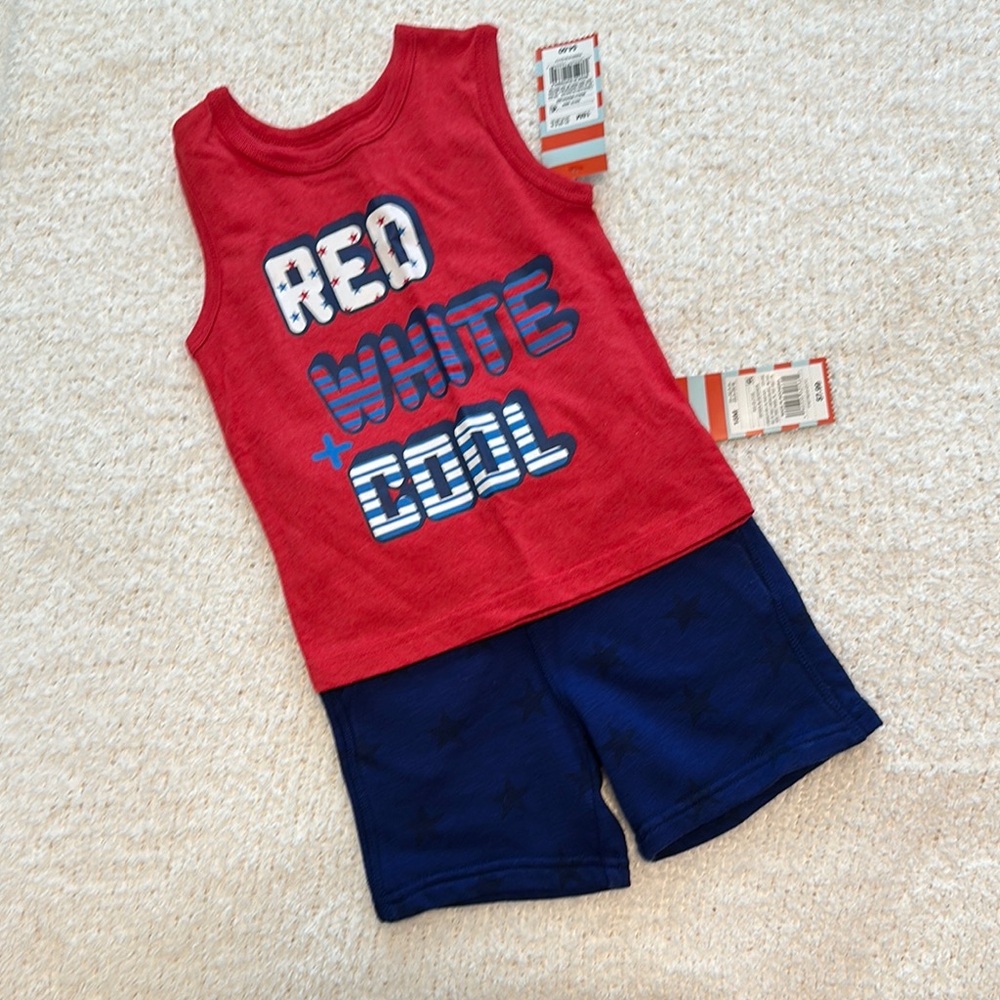 Cat & Jack Red and Blue Kids Matching Set